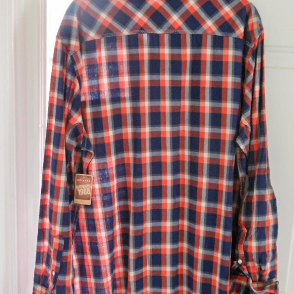 2 Men’s NWT Arizona jeans Checkered Shirt Bundle - Picture 2 of 8
